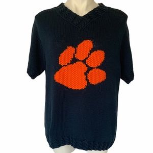 Castles Sports Navy & Orange Tiger Sweater